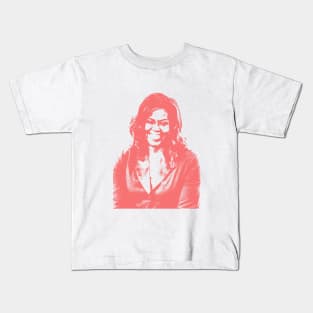 Michelle Obama Portrait Kids T-Shirt